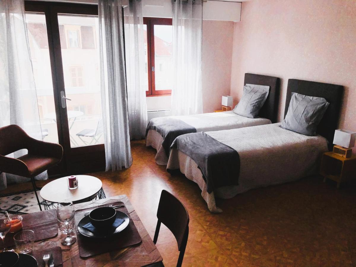 Paisible Studio Avec Agreable Loggia 2 Mn Du Centre Lejlighed Aix-les-Bains Eksteriør billede